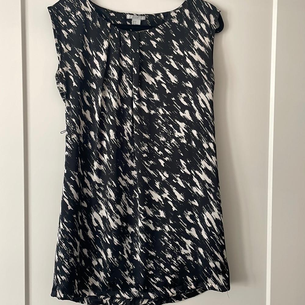 H&M Blue and White silk dress
